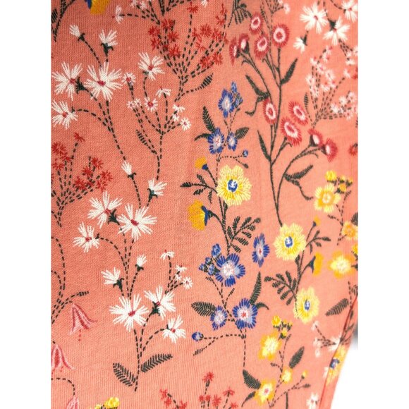 Old Navy Girls Tank Dress M 8 Pink Floral Fit Flare Cotton Summer Spring Casual - Picture 9 of 9